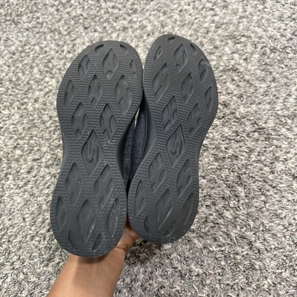 Skechers Go Step Lite Ultrasock Black Slip On Running Shoes Sneakers Size 9 Gray - Picture 7 of 10